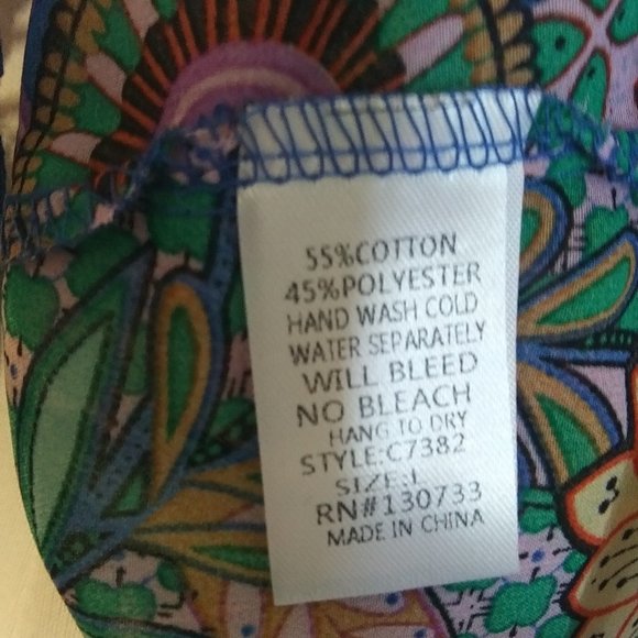 Umgee | Boho Blues Swing Top | L | New - Picture 6 of 15